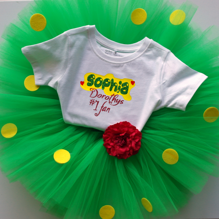 Wiggles Dorothy The Dinosaur Tutu And Personalised Shirt Babylove Boutique